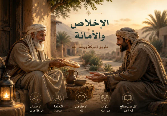 الرجل العجوز والمسافر والقطعة الذهبية