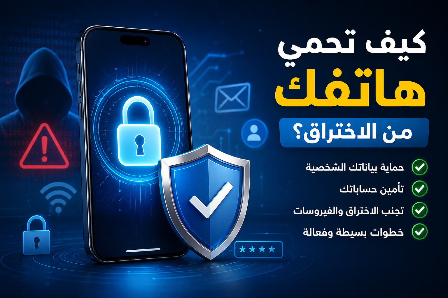 كيف تحمي هاتفك من الاختراق؟ 10 خطوات بسيطة وفعالة لحماية بياناتك في 2026