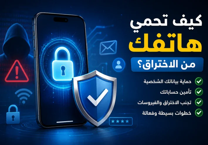 كيف تحمي هاتفك من الاختراق؟ 10 خطوات بسيطة وفعالة لحماية بياناتك في 2026