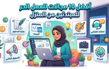 أفضل 10 مجالات للعمل الحر (Freelancing) للمبتدئين من المنزل في 2026