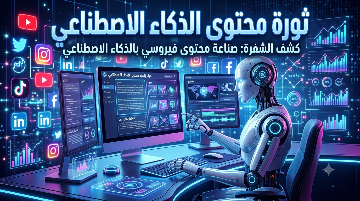 صورة مقال الذكاء الاصطناعي يعيد تعريف صناعة المحتوى: من الإبداع التقليدي إلى الإنتاج الذكي المتكامل
