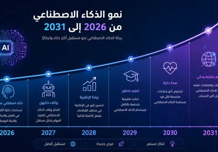 كيف سيغير الذكاء الاصطناعي حياتنا خلال الخمس سنوات القادمة؟ 9 تحولات ستغير العالم بحلول 2031