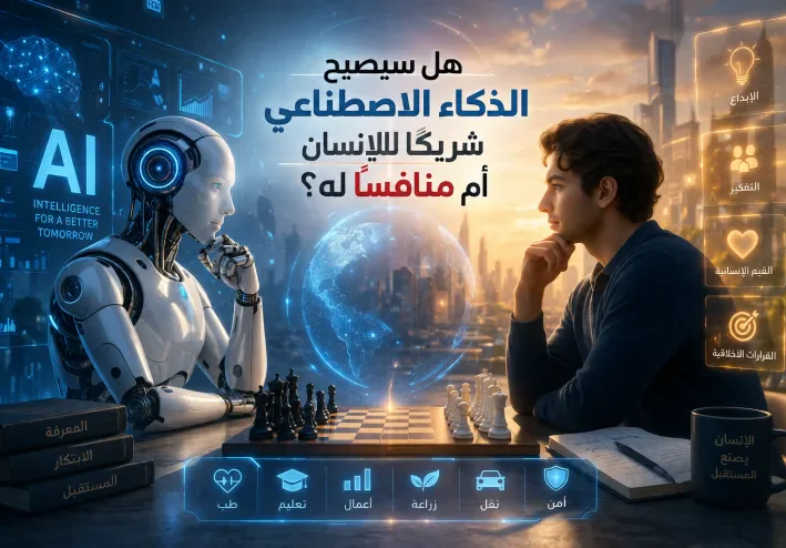 هل سيصبح الذكاء الاصطناعي شريكًا للإنسان أم منافسًا له؟