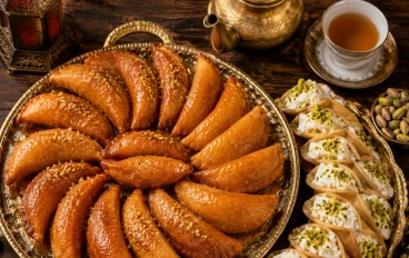 طريقة عمل القطايف الشرقية: أسرار العجينة الهشة والحشوة المقرمشة