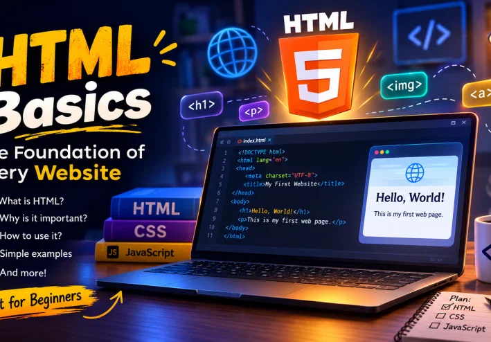 أساسيات HTML: الأساس الذي يقوم عليه كل موقع إلكتروني