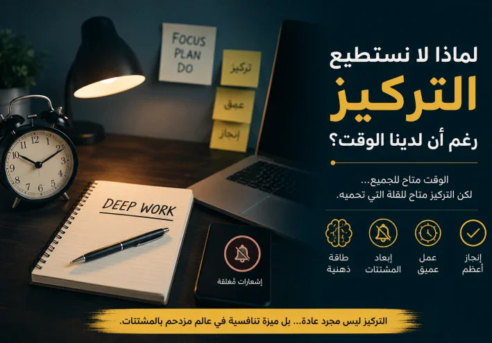 لماذا لا نستطيع التركيز رغم أن لدينا الوقت؟