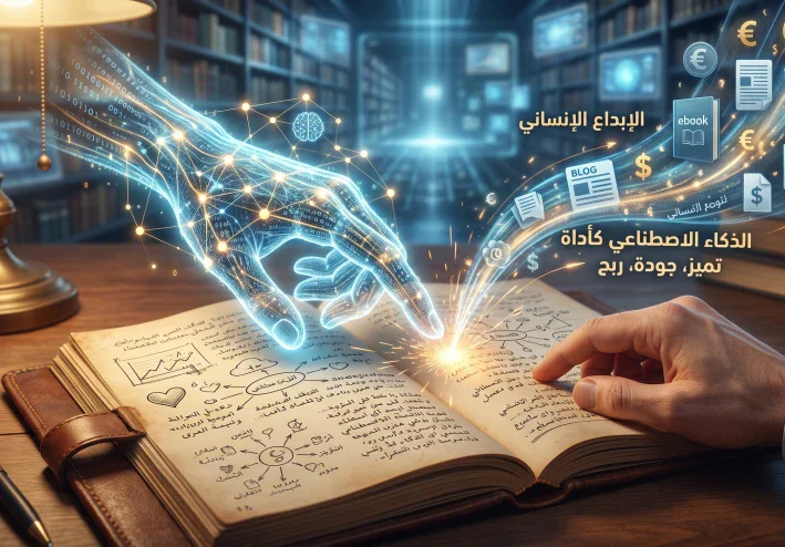 الكتابة والذكاء الاصطناعي: كيف تربح من الإنترنت دون أن تفقد بصمتك الإنسانية؟