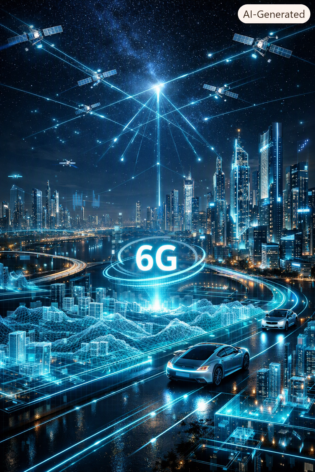 صورة مقال شبكات الجيل السادس (6G): البنية التحتية لعالم يدمج بين الواقع المادي والرقمي