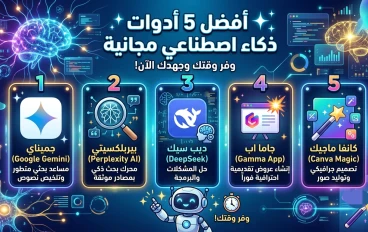 ​"قبل أن يسبقك الجميع.. 5 أدوات ذكاء اصطناعي مجانية ستحدث ثورة في إنتاجيتك"