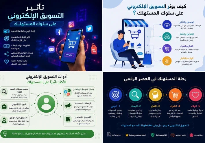 تأثير التسويق الإلكتروني على سلوك المستهلك