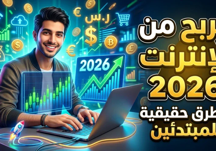 الربح من الإنترنت للمبتدئين في 2026: 7 طرق حقيقية لتحقيق أول دخل أونلاين | ابدأ الآن