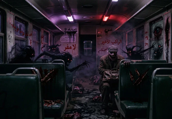 آخر راكب في العربة رقم 9