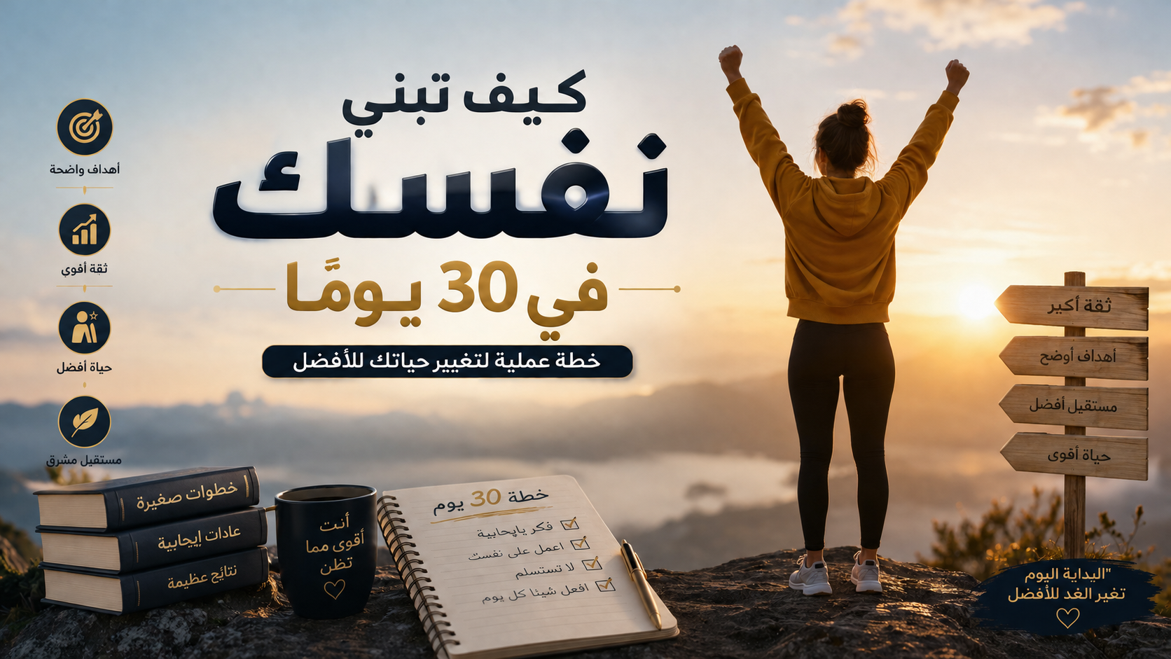 صورة مقال كيف تبني ثقتك بنفسك في 30 يومًا؟ خطة عملية لتغيير حياتك للأفضل 