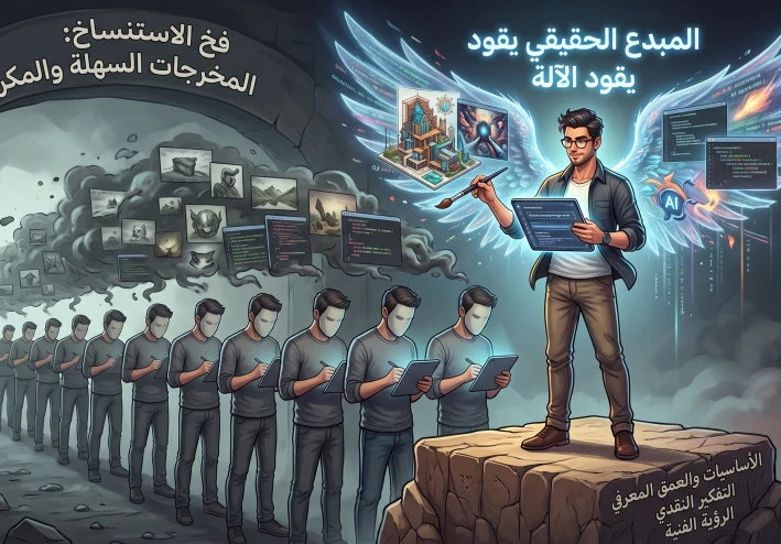 فخ الاستنساخ: لماذا لا يكفيك تعلم "الذكاء الاصطناعي" لتصبح مبدعاً؟