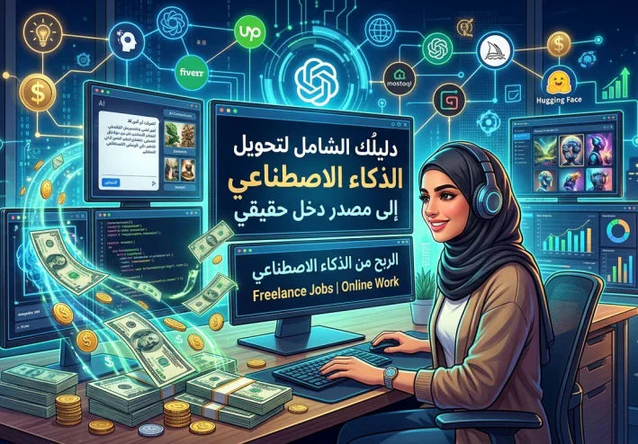 دليلُك الشامل لتحويل الذكاء الاصطناعي إلى مصدر دخل حقيقي