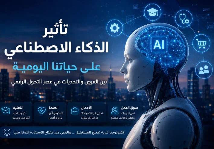 تأثير الذكاء الاصطناعي على حياتنا اليومية: بين الفرص والتحديات في عصر التحول الرقمي