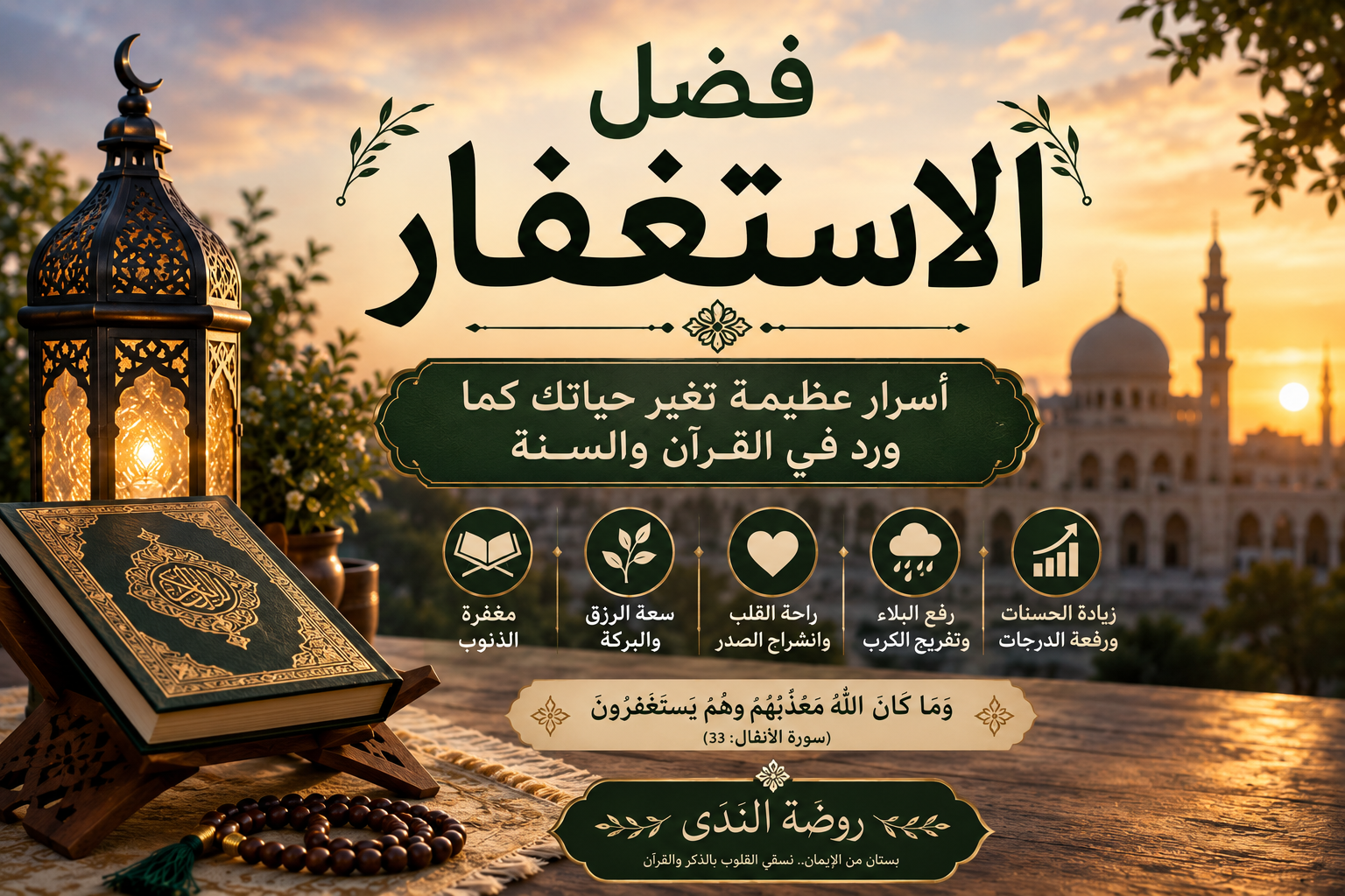 صورة مقال فضل الاستغفار في الإسلام | فوائده وأفضل صيغ الاستغفار من القرآن والسنة