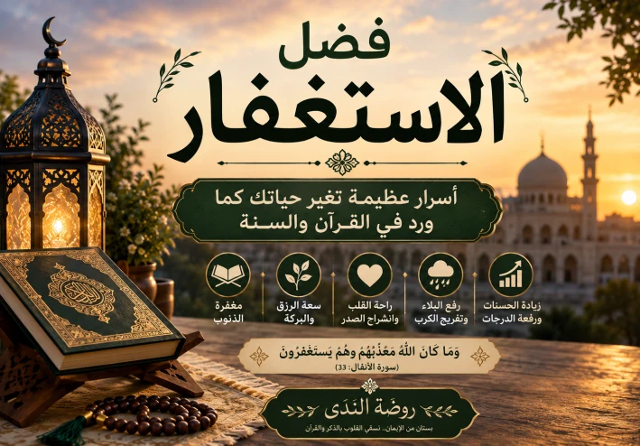فضل الاستغفار في الإسلام | فوائده وأفضل صيغ الاستغفار من القرآن والسنة