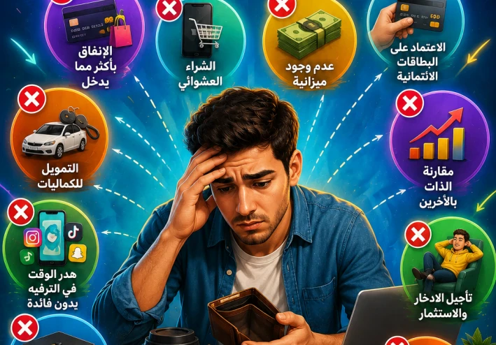 10 أخطاء مالية يرتكبها الشباب دون أن يشعروا... وقد تدفع ثمنها سنوات من أعمارهم!
