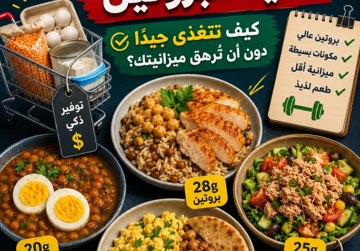 وجبات اقتصادية عالية البروتين.. كيف تتغذى جيدًا دون أن تُرهق ميزانيتك؟