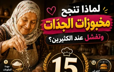 لماذا تنجح مخبوزات الجدّات وتفشل عند الكثيرين؟.. 15 سرًا يصنع الفرق في المخبوزات المنزلية