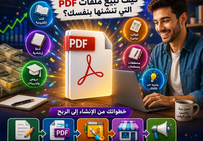 ملف PDF واحد قد يتحول إلى مشروع رقمي صغير.. كيف تنشئه وتبيعه وتحصل على ثمنه خطوة بخطوة؟