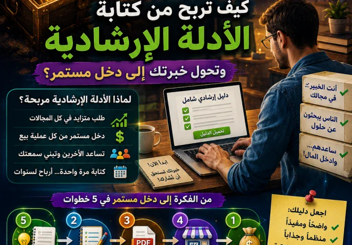 أنت تملك كنزًا لا تعرف قيمته!.. كيف تربح من كتابة الأدلة الإرشادية وتحول خبرتك إلى دخل مستمر؟