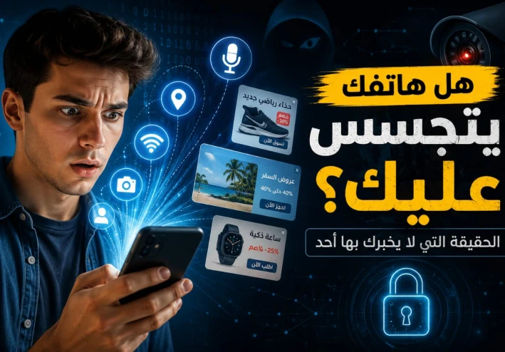 هل هاتفك يتجسس عليك؟ الحقيقة التي لا يخبرك بها أحد