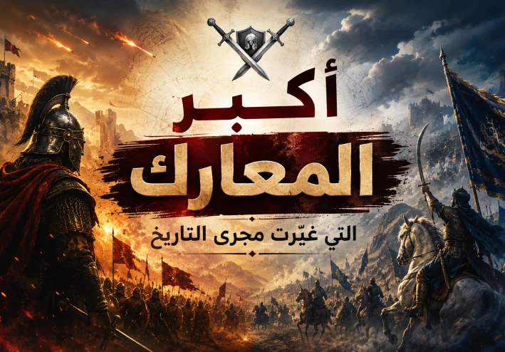 أبرز المعارك التاريخية الفاصلة ونقاط التحول الكبرى في التاريخ العسكري وصراع الحضارات وإعادة رسم الخرائط.