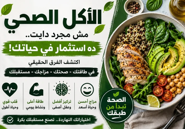 أكلنا صحتنا.. السحر الحلال اللي بيغير شكل حياتك وطاقتك من الصفر!