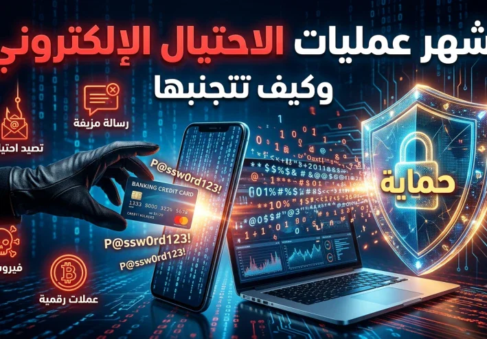 عمليات الاحتيال الإلكتروني ومشكلاتها وكيف تتجنبها دليل شامل لحماية نفسك على الإنترنت