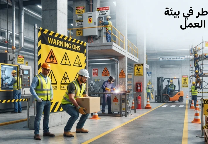 أنواع المخاطر في بيئة العمل: دليل احترافي لفهم وتصنيف المخاطر وطرق السيطرة عليها