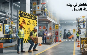أنواع المخاطر في بيئة العمل: دليل احترافي لفهم وتصنيف المخاطر وطرق السيطرة عليها