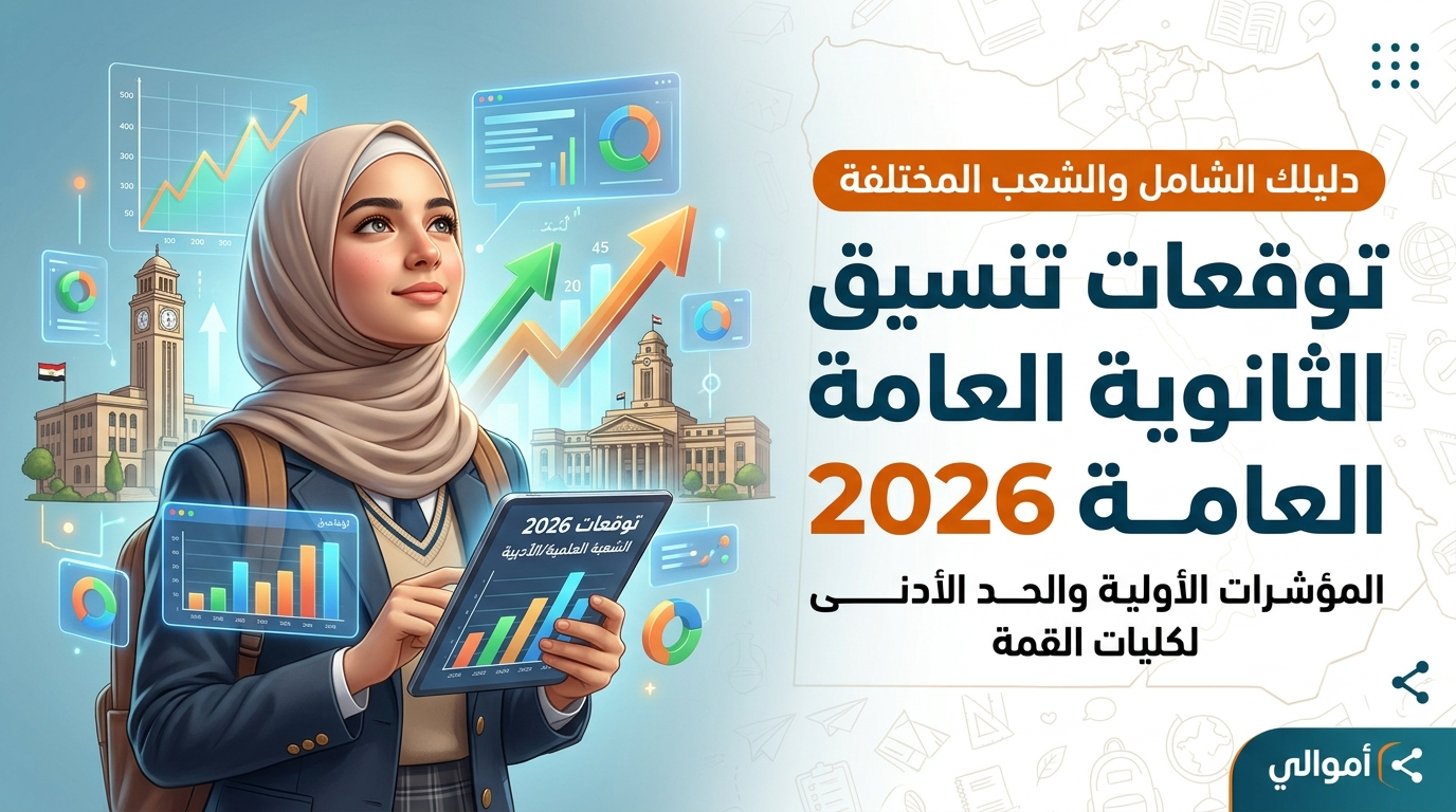صورة مقال توقعات تنسيق الثانوية العامة 2026: المؤشرات الأولية والحد الأدنى لكليات القمة