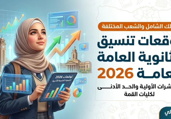 توقعات تنسيق الثانوية العامة 2026: المؤشرات الأولية والحد الأدنى لكليات القمة