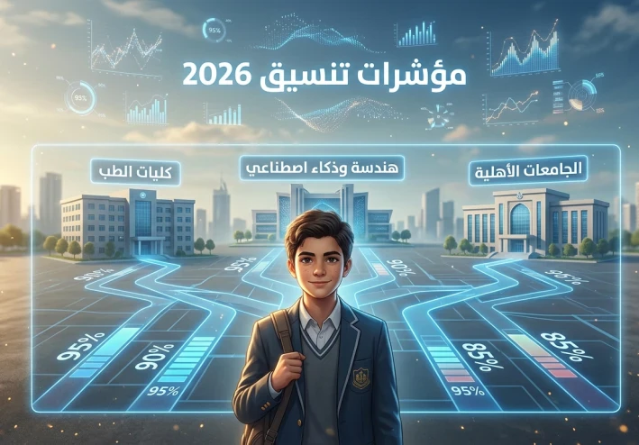 مؤشرات تنسيق الثانوية العامة 2026