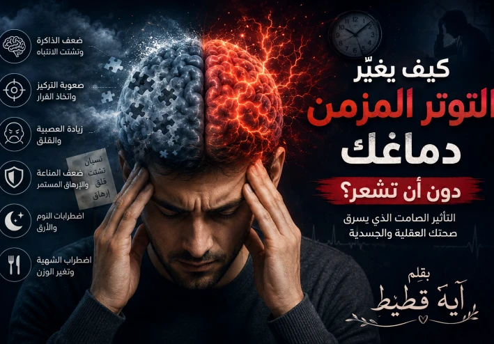 كيف يغيّر التوتر المزمن دماغك دون أن تشعر؟