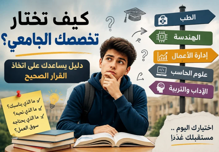 🥇 قبل أن تختار تخصصك الجامعي.. اقرأ هذا أولًا!