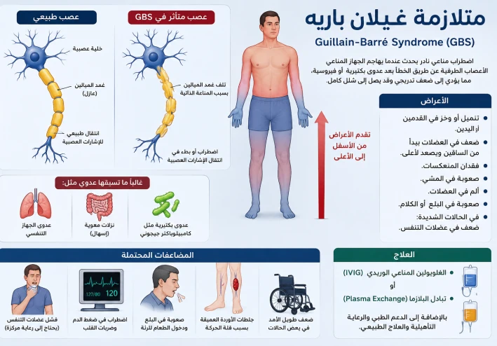 متلازمة غيلان باريه ️  Guillain-Barré Syndrome (GBS)