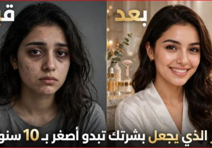 السر الذي يجعل بشرتك تبدو أصغر بـ10 سنوات... خطوات بسيطة تغيّر مظهرك بالكامل!