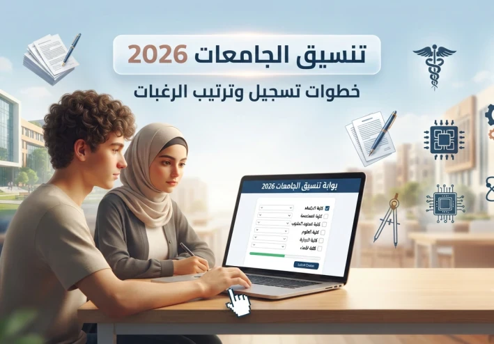 تنسيق الجامعات 2026.. خطوات تسجيل الرغبات وترتيبها على موقع التنسيق الإلكتروني