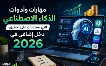 مهارات وأدوات الذكاء الاصطناعي التي تساعدك على تحقيق دخل إضافي في 2026