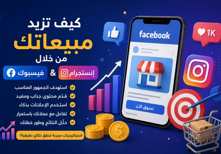 كيف تزيد مبيعاتك من خلال فيسبوك وإنستجرام؟ 10 استراتيجيات مجربة تحقق نتائج حقيقية