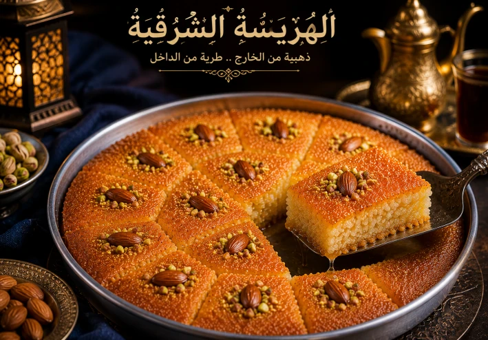 طريقة عمل الهريسة الاصلية في المنزل