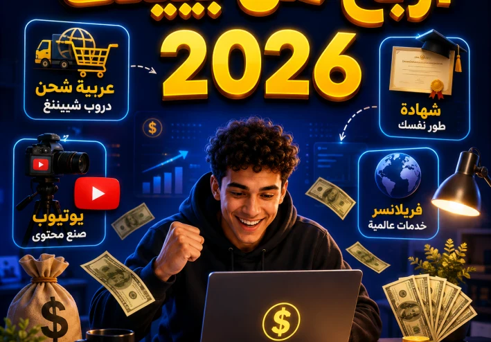 ازاي تبدأ تربح من النت في 2026؟ الدليل الكامل من الصفر