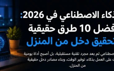 الذكاء الاصطناعي في 2026: أفضل 10 طرق حقيقية لتحقيق دخل من المنزل