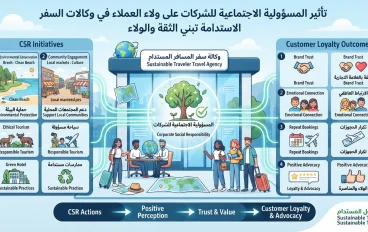 تأثير المسؤولية الاجتماعية للشركات على ولاء العملاء في وكالات السفر