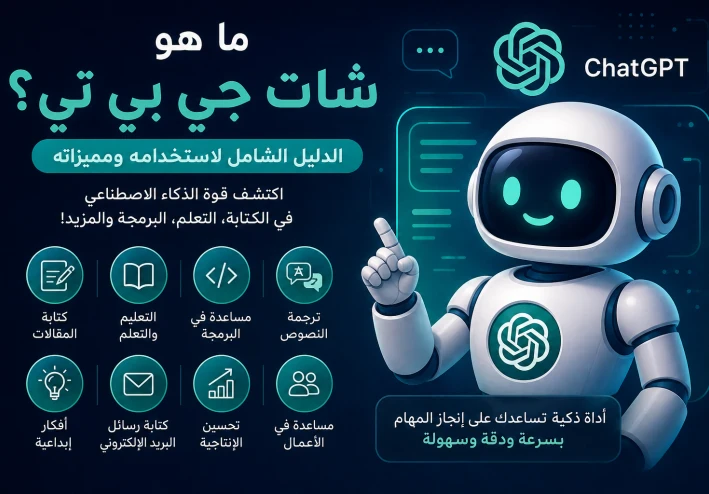 ما هو شات جي بي تي (ChatGPT)؟ الدليل الشامل لاستخدامه ومميزاته في 2026