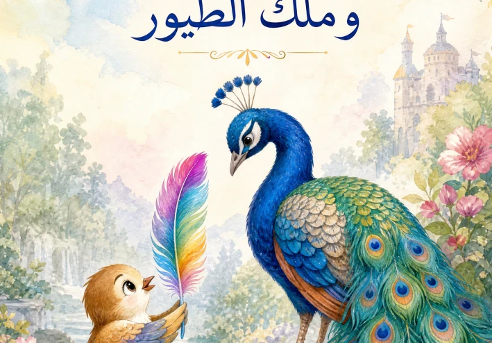 الريشة الملونة وملك الطيور: من أجمل قصص الأطفال المصورة والتربوية
