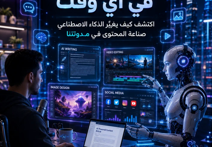 كيف غيّر الذكاء الاصطناعي صناعة المحتوى في 2026؟ ثورة جديدة للمبدعين وصناع المحتوى